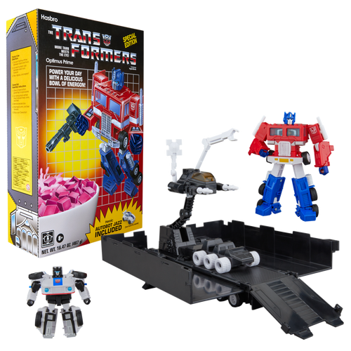 Transformers Optimus Prime & Autobot Jazz Cereal Box Set