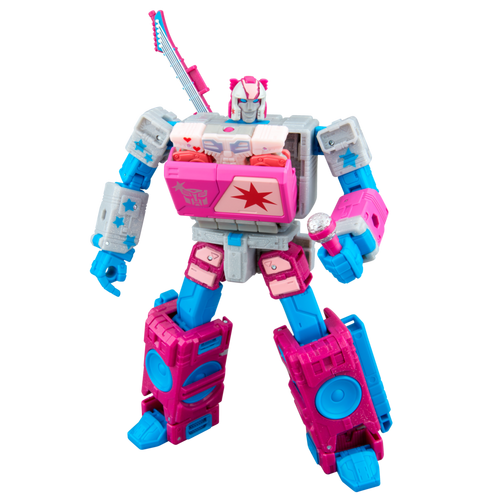 Transformers Jem and the Holograms Autobot Blaster & KP Glit, KP Sundor, and KP Rosanna